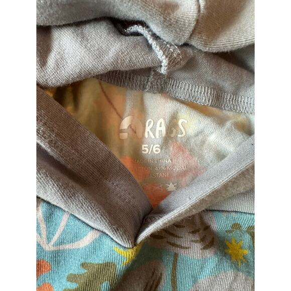 Rags to Riches Mushroom Organic Cotton Romper Size 5/6 - Picture 3 of 4